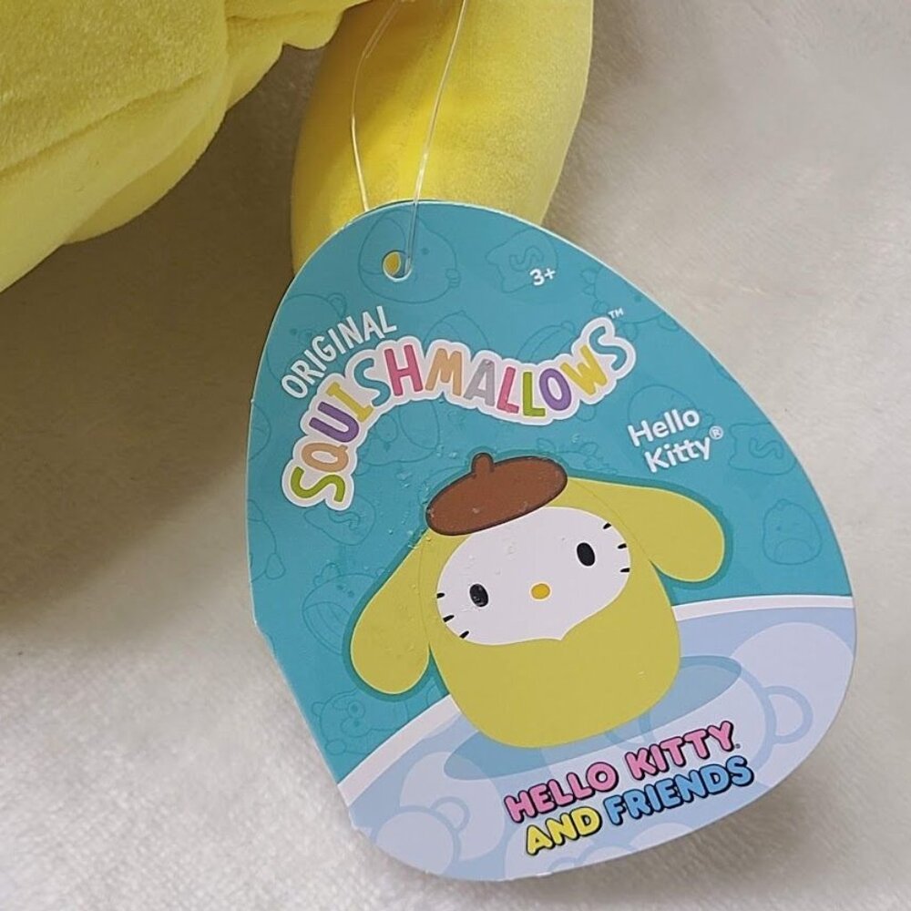 Hello Kitty Squishmallow Plush Pompompurin Costume Hoodie 8" Removable Hood NWT - Picture 6 of 14